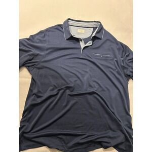 7Diamond mens short sleeve shirt XL button down‎ blue